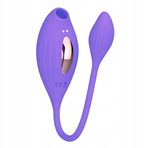 Ssący wibrator wielofunkcyjny Purple Mousess